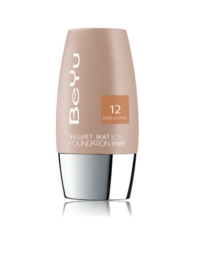 زیرساز مات و مخملی بی‌یو BeYu Velvet Mat Foundation (کد رنگ 12)