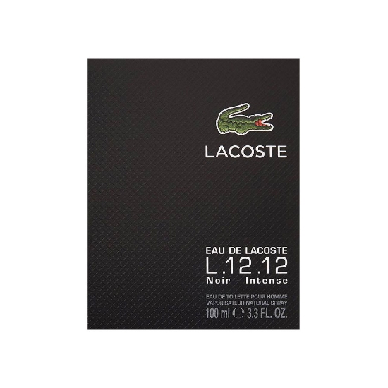 ادو تویلت مردانه لاکاست مدل L.12.12 Noir Intense حجم ۱۰۰ میلی لیتر