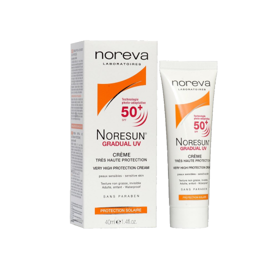 کرم ضد آفتاب نوروا سری نورسان گرجوال +SPF50 حجم ۴۰ میلی لیتر