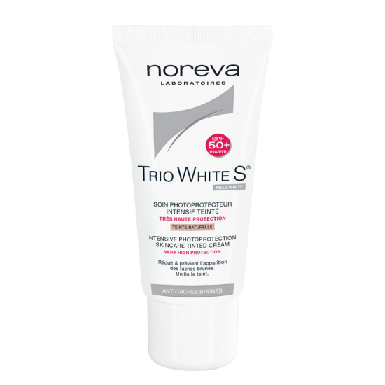 کرم ضد آفتاب نوروا سری تریو وایت رنگی +SPF50