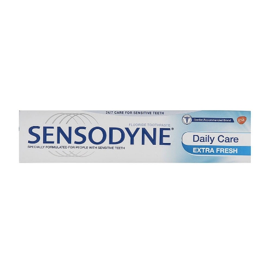 خمیر دندان سنسوداین سری Daily Care مدل Extra Fresh وزن ۵۰ میلی لیتر