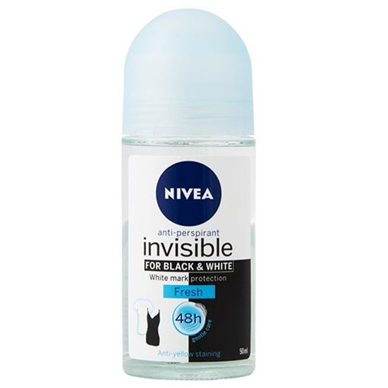 رول ضد تعریق مردانه نیوآ مدل Invisible Black And White Fresh