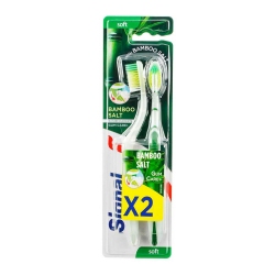 پک مسواک سیگنال مدل Bamboo Salt نرم دو عددی