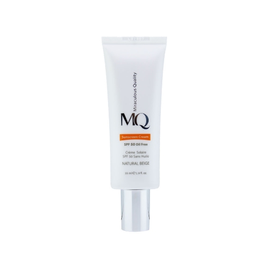 کرم ضد آفتاب رنگی ام کیو مدل NATURAL BEIGE با SPF50 حجم 55 میلی لیتر