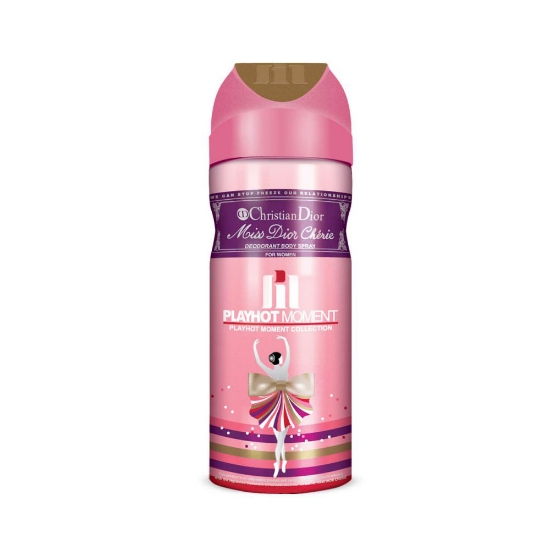 اسپری دئودورانت زنانه پلی هات مومنت مدل Christian Dior Miss Dior Cherie