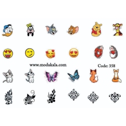 لنز ناخن شماره 358