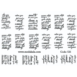 لنز ناخن شماره 521