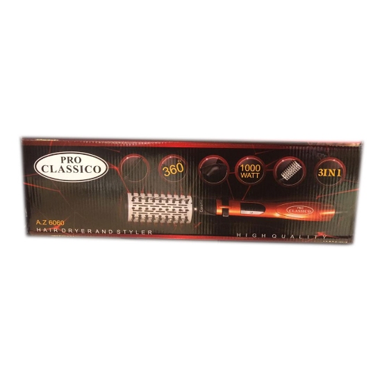 سشوار چرخشی 1000وات پرو کلاسیکو مدل az-6060