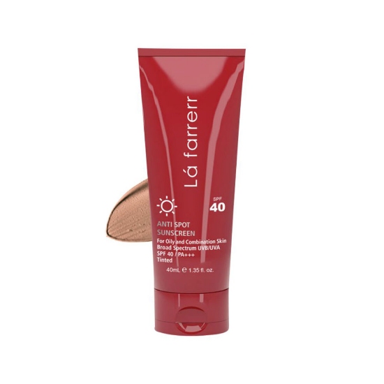 کرم ضد آفتاب و ضد لک رنگی لافارر مناسب پوست های چرب SPF40
