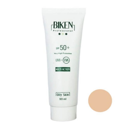 کرم ضد آفتاب SPF50 بيكن مناسب پوست چرب حجم 50 میلی لیتر