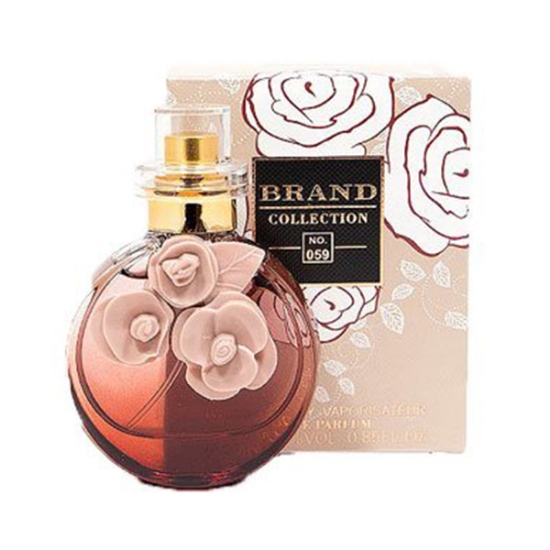 عطر جیبی زنانه برند کالکشن مدل ولنتینو اسولوتو کد 059 حجم 25 میلی لیتر