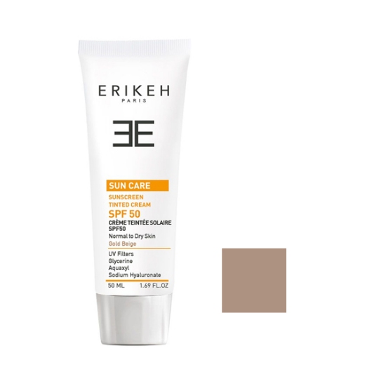 ضد آفتاب رنگی SPF50 پوست خشک و نرمال اریکه