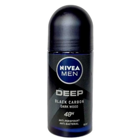رول ضد تعریق مردانه نیوا مدل DEEP BLACK CARBON DARK WOOD حجم 50 میلی لیتر 