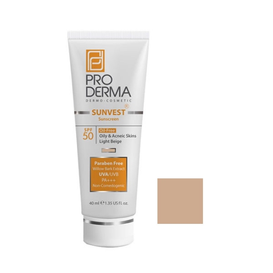 ضد آفتاب فاقد چربی SPF50 پرودرما
