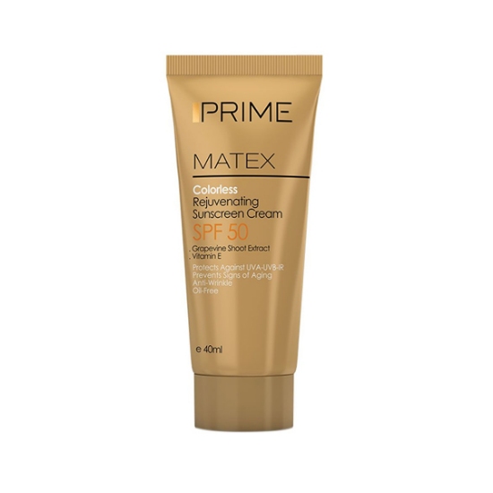 کرم ضد آفتاب بی رنگ جوان کننده پریم SPF50