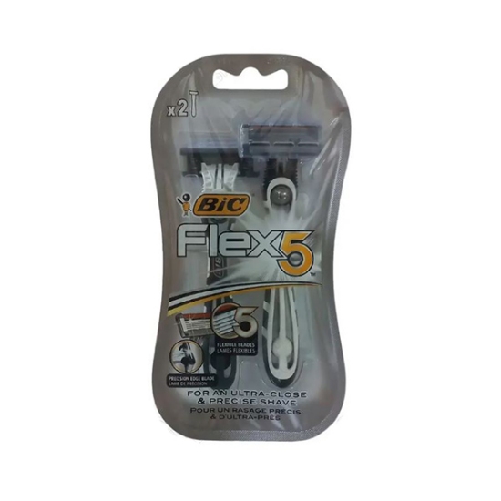 خودتراش 5 لبه بیک مدل Flex5 بسته 2 عددی 