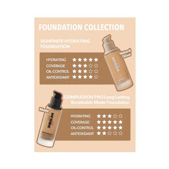 کرم پودر مات شیگلم COMPLEXION PRO رنگ fair حجم 30 میلی لیتر