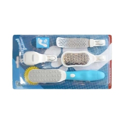ست رنده و سوهان پا DX nail دی ایکس نیل 4 تکه + تیغ یدک