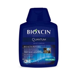شامپو ضد ریزش مو  بیوکسین مدل QUANTUM کوانتوم آبی حجم 300 میلی لیتر