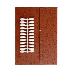آلبوم لاک ژل کتابی قهوه ای (به همراه ناخن) 120 عددی