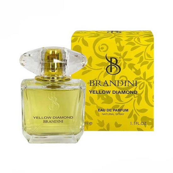ادوپرفیوم زنانه برندینی BRANDINI مدل Yellow Diamond با رایحه Yellow Diamond Versace حجم 33 میلی لیتر 