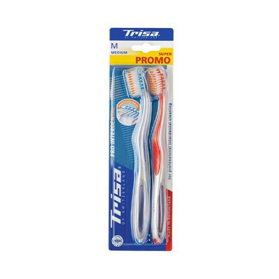 مسواک پرو اینتردنتال Pro Interdental متوسط تریزا Trisa پک 2 عددی