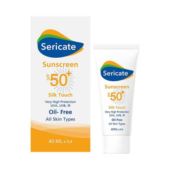 کرم ضد آفتاب سری کیت sericate مدل سیلک تاچ SPF 50 حجم 40 میلی لیتر