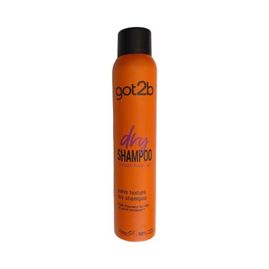 شامپو خشک گات تو بی got2b مدل  extra texture  نارنجی حجم 200 میلی لیتر
