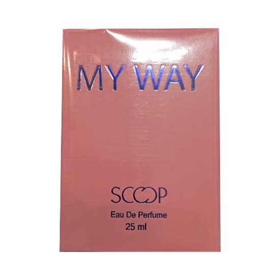 ادپرفیوم زنانه اسکوپ SCOOP مدل مای وی MY WAY  حجم 25 میلی لیتر