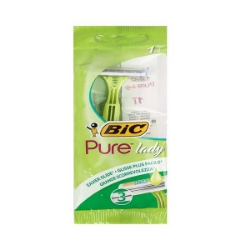 تیغ 3 لبه بیک مدل پیور لیدی Bic Pure Lady 3 Psc بسته 1 عددی