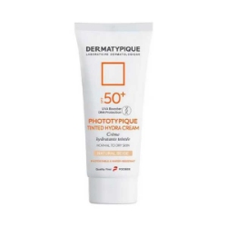 ضد آفتاب رنگی درماتیپیک  SPF50 مناسب پوست خشک طبیعی حجم 50 میلی لیتر