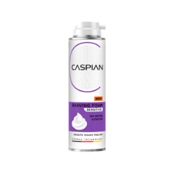 فوم اصلاح پوست‌های حساس کاسپین (Caspian Sensitive) حجم 100 میلی‌لیتر