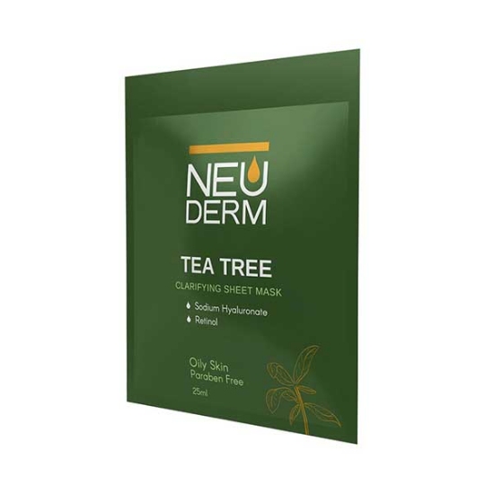 ماسک صورت ورقه ای نئودرم NEUDERM مدل چای سبز