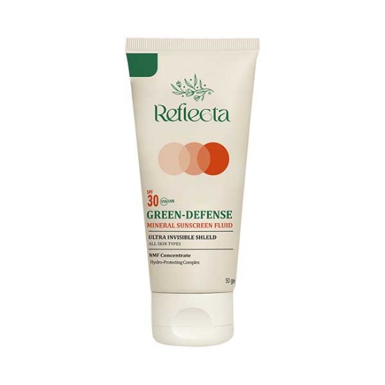 فلوئید ضد افتاب رفلکتا Reflecta مدل SPF30 مینرال وزن 50 گرم